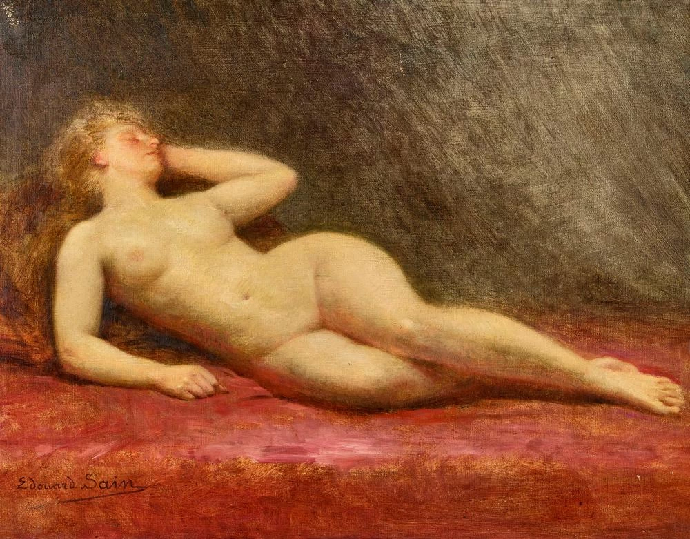 Nudo di donna addormentata